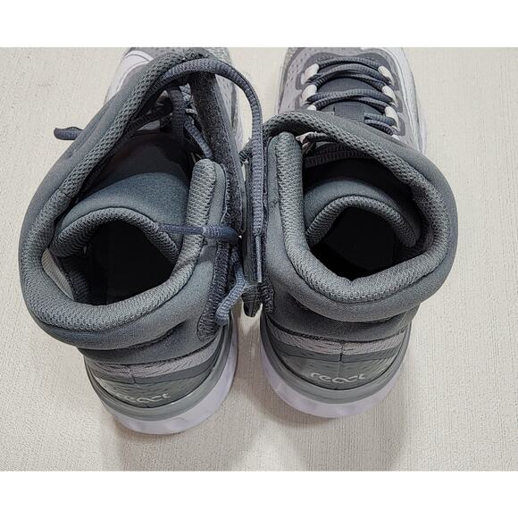 Nike alpha huarache elite 4 mid wolf grey size 8 baseball cleats - Picture 3 of 8